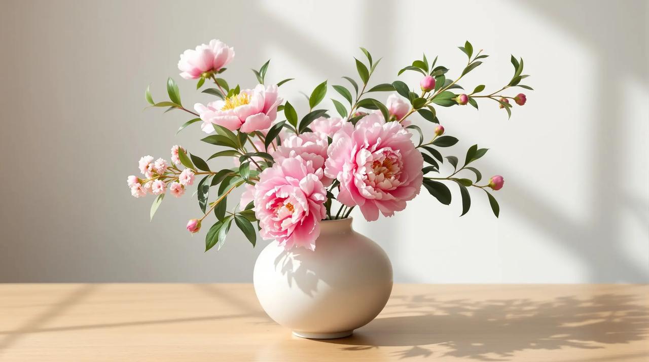 芍药花田星空：花海与银河的邂逅