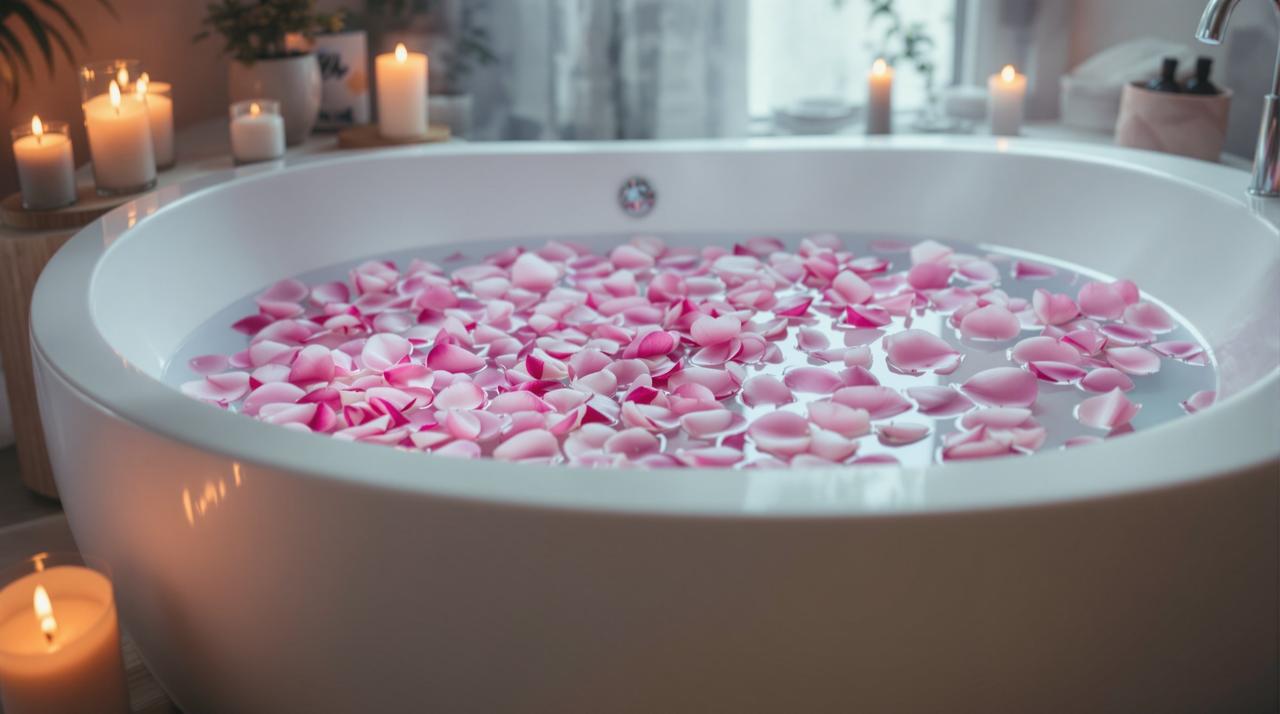 芍药花瓣浴：自制花香SPA